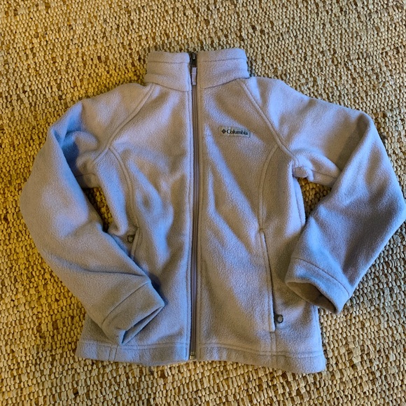 Columbia Lavender Soft Pale Purple Winter Youth Girls' Benton Fleece Jacket S - Picture 3 of 8